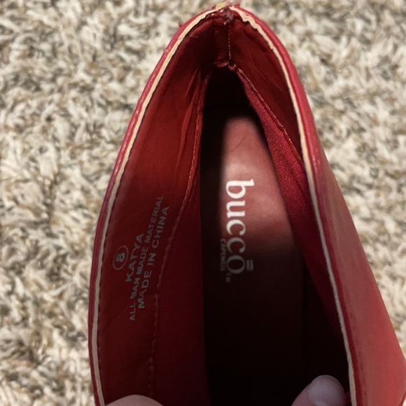 Vegan red spike heeled bootie - Picture 6 of 7